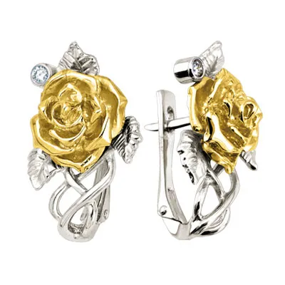 Женские серьги из золота