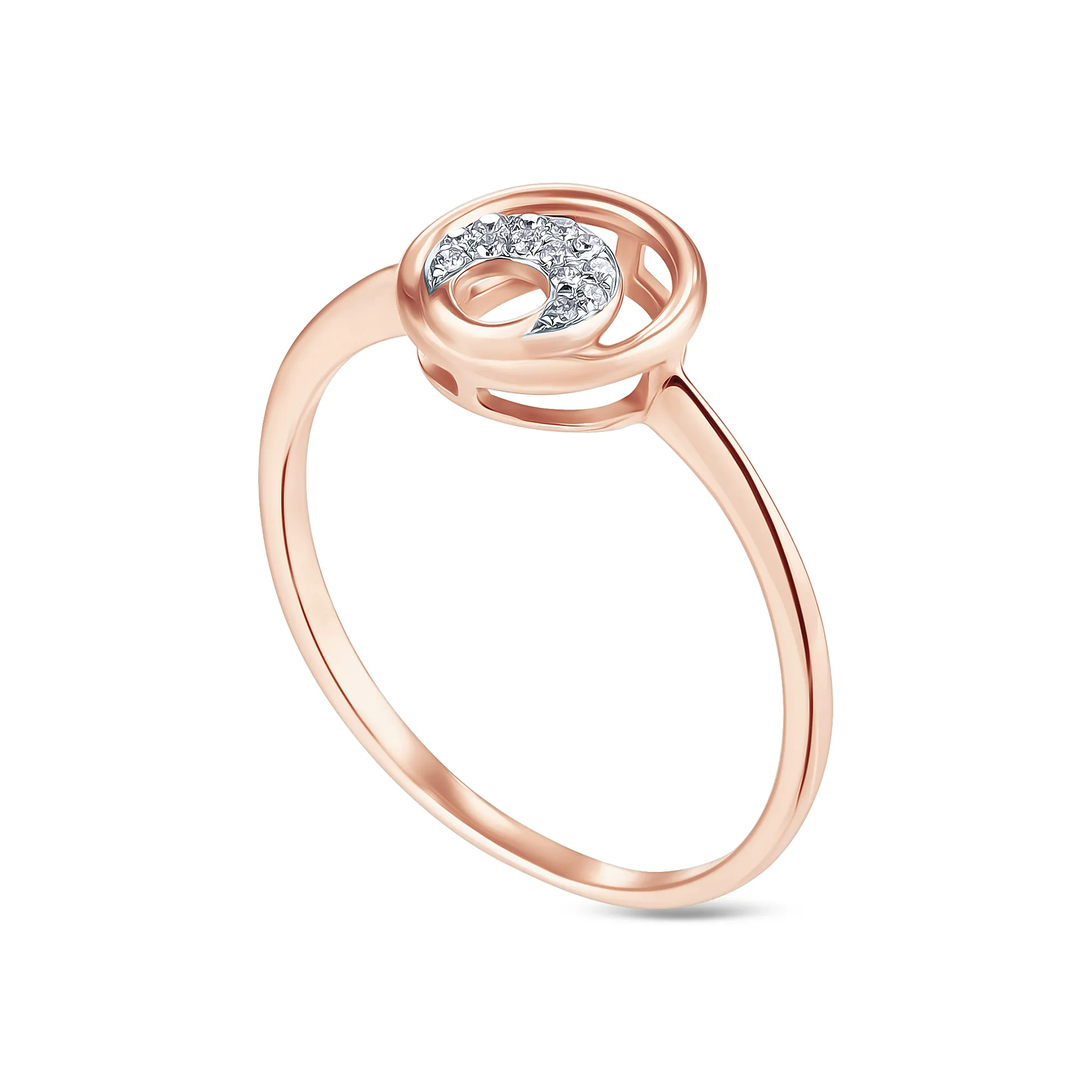 Женское кольцо из золота с бриллиантом