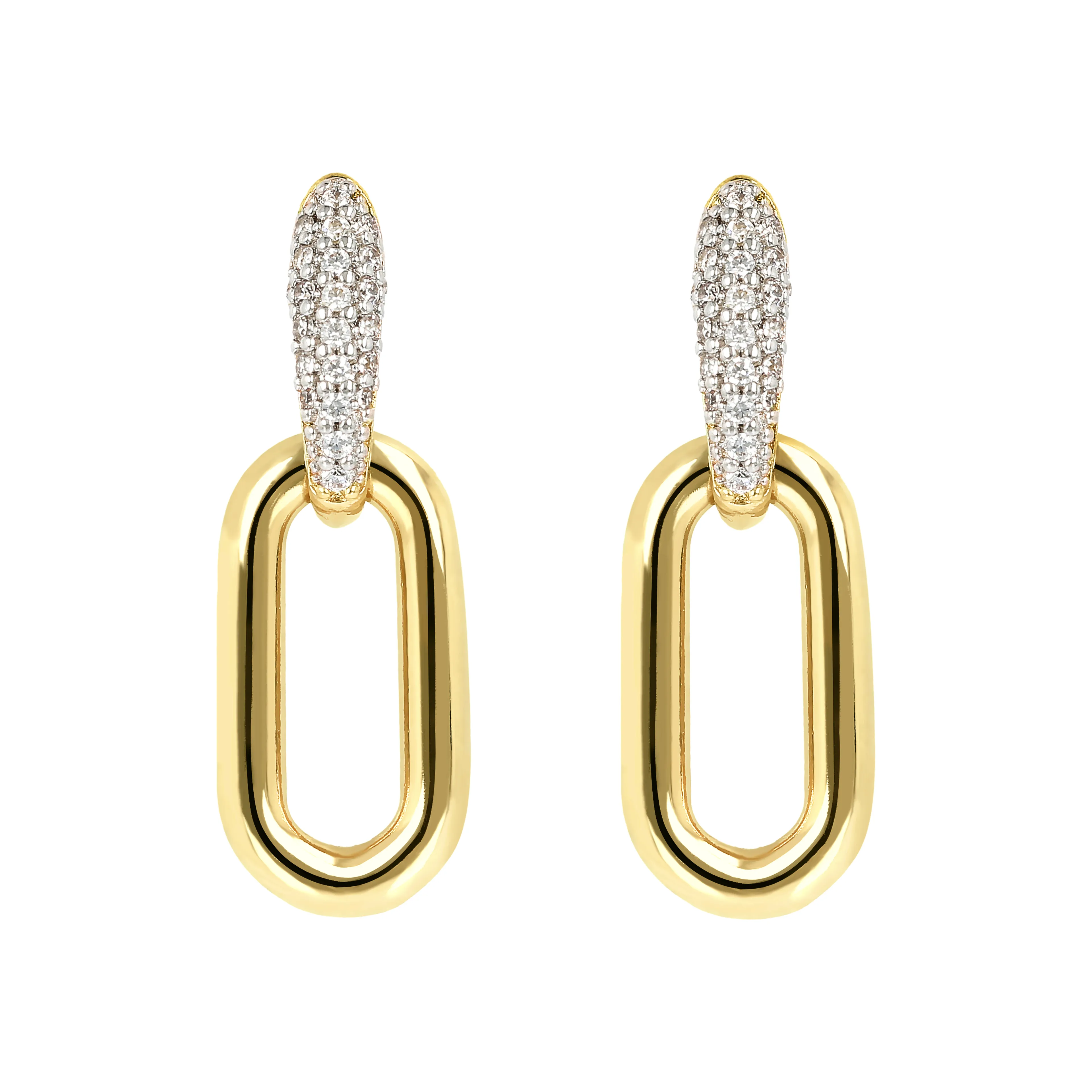 Женские серьги из бронзы Bronzallure Golden