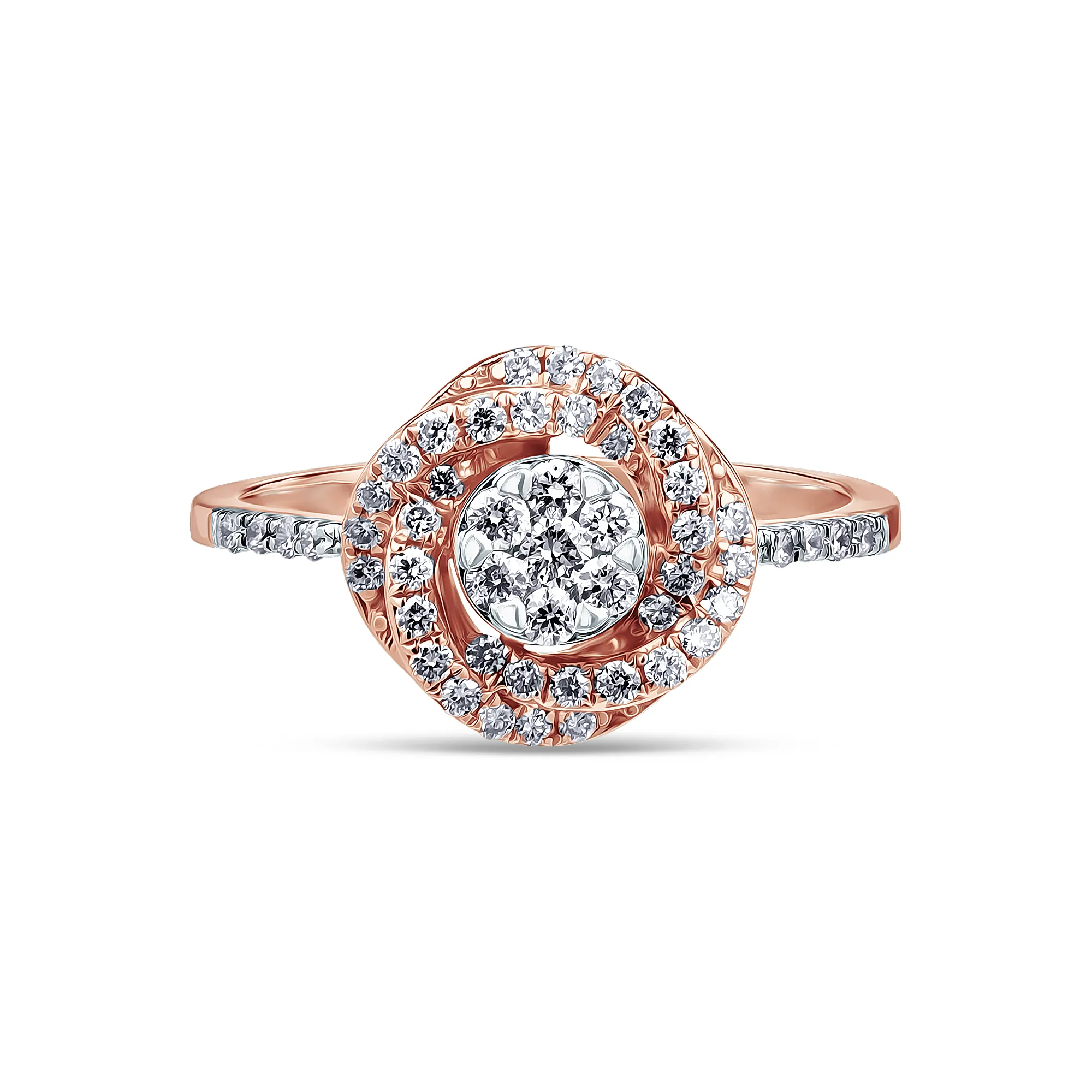 Женское кольцо из золота с бриллиантом