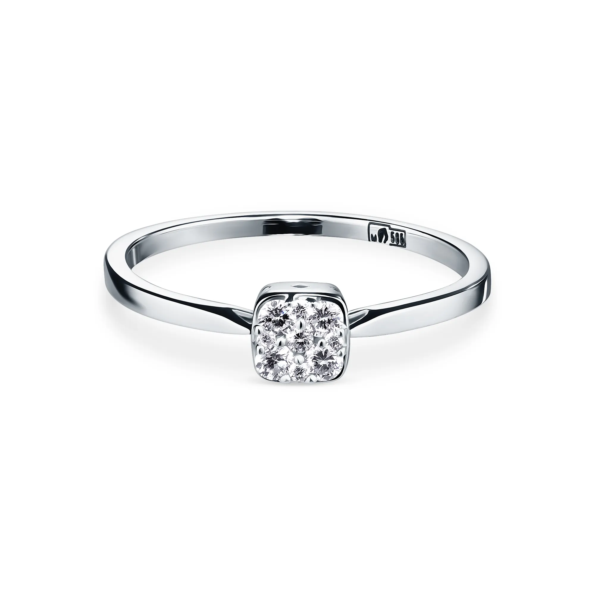 Женское кольцо из золота с бриллиантом