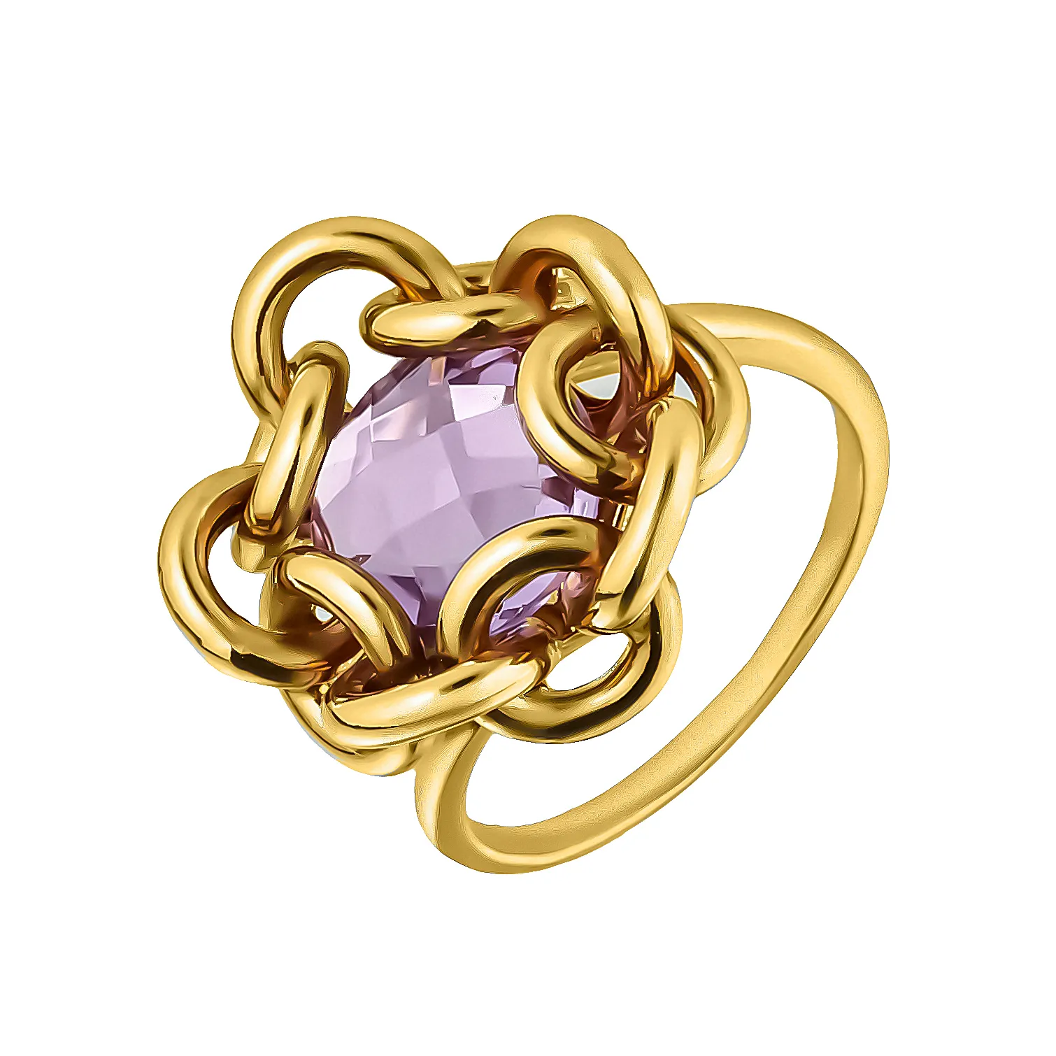Женское кольцо из золота Tesoro Amore с фианитами