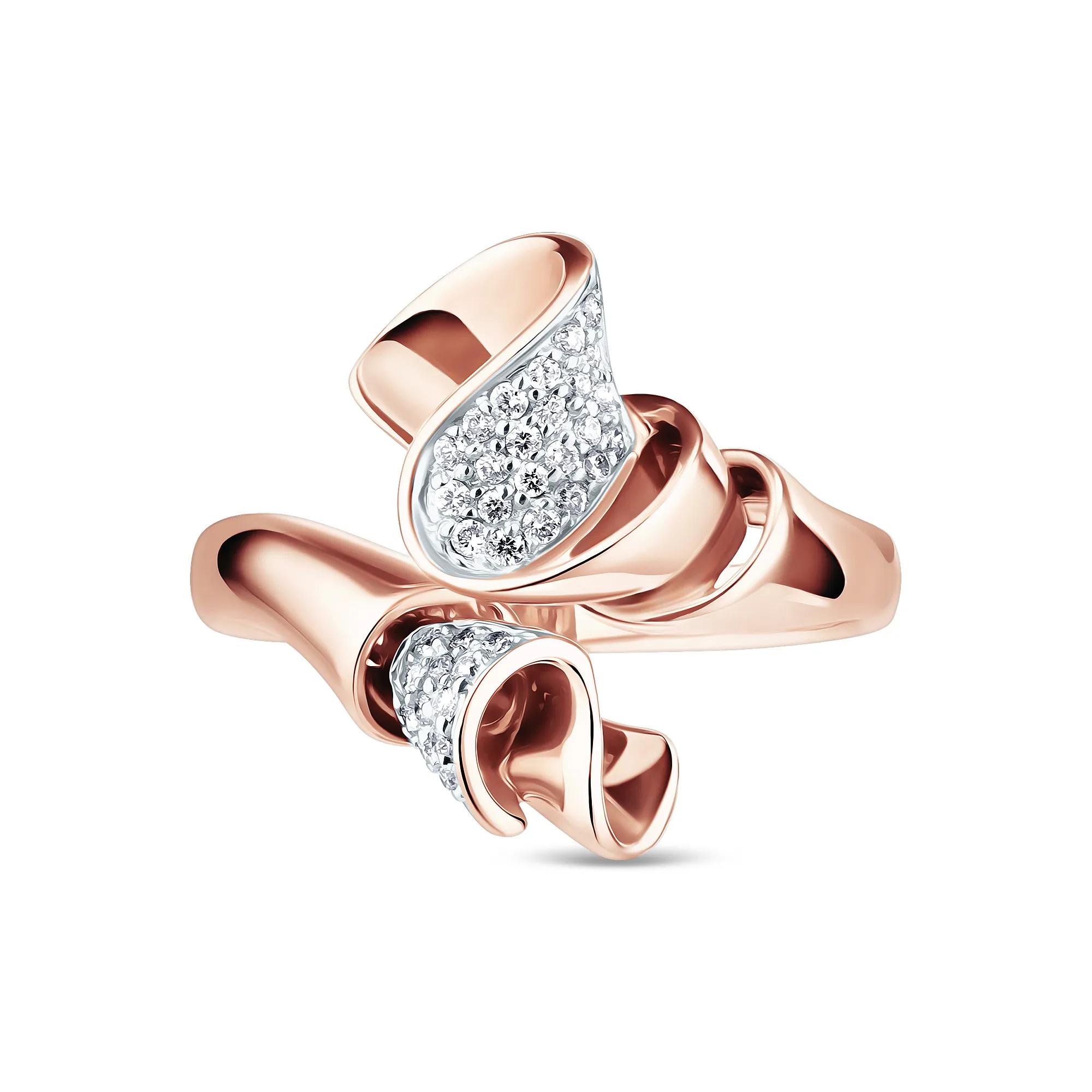 Женское кольцо из золота с бриллиантом