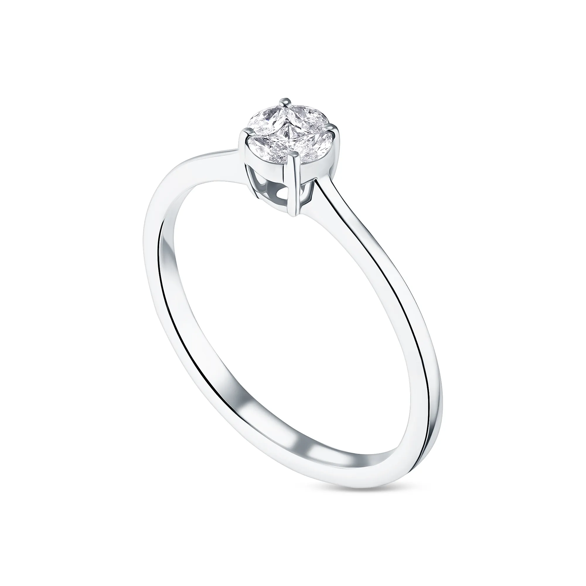 Женское кольцо из золота с бриллиантом