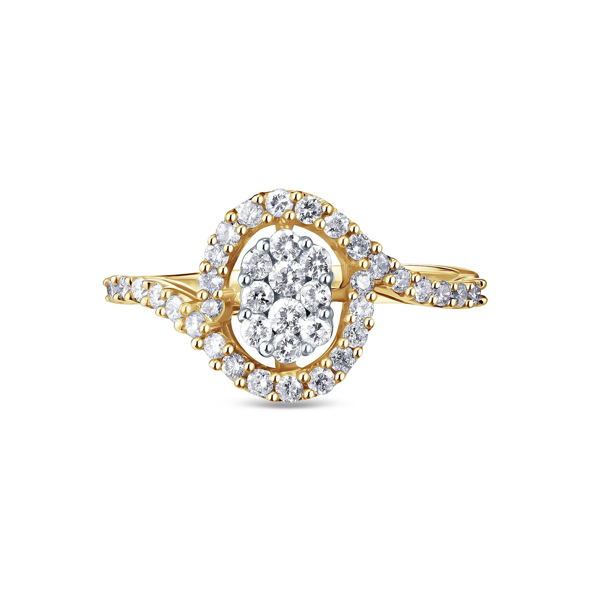 Женское кольцо из золота с бриллиантом