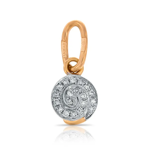 Женская подвеска из золота с бриллиантом