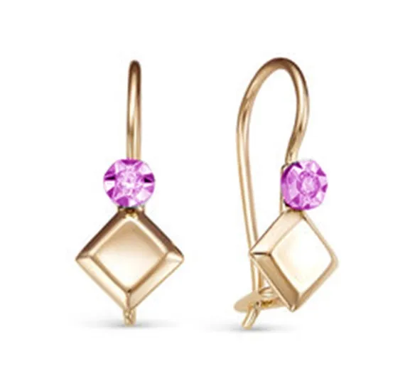 Детские серьги из золота