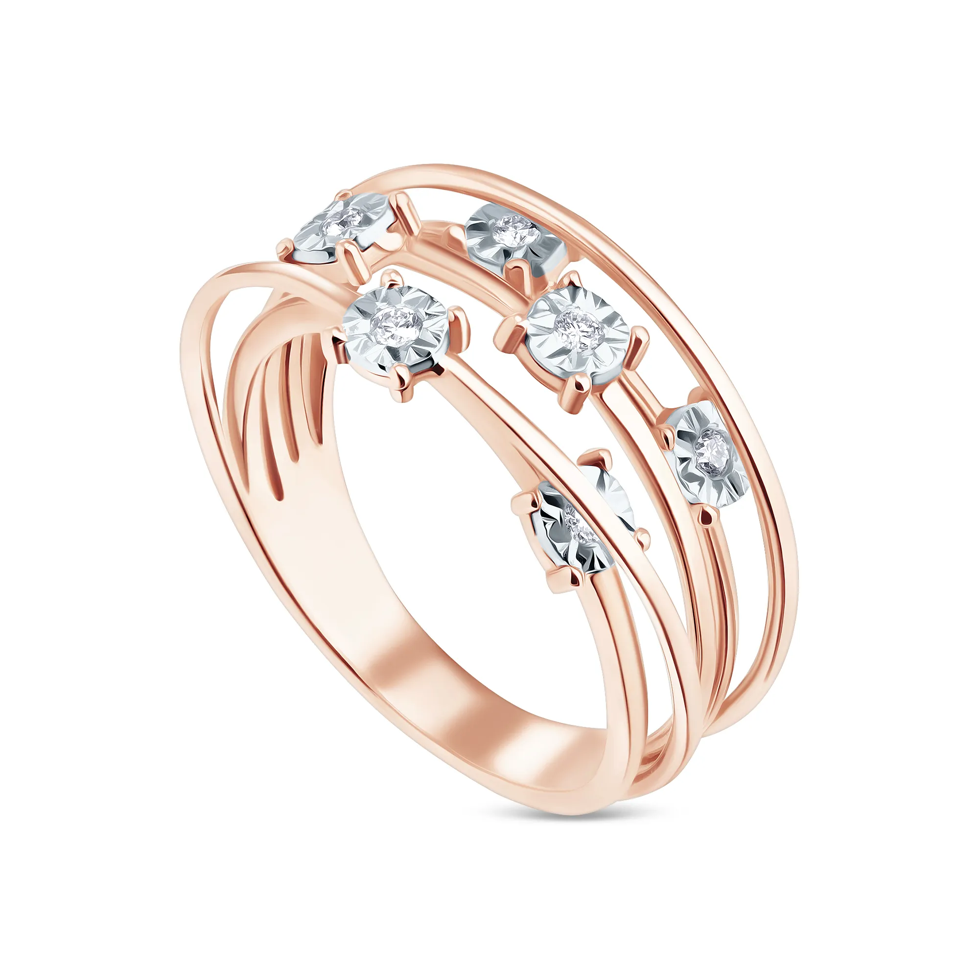 Женское кольцо из золота с бриллиантом