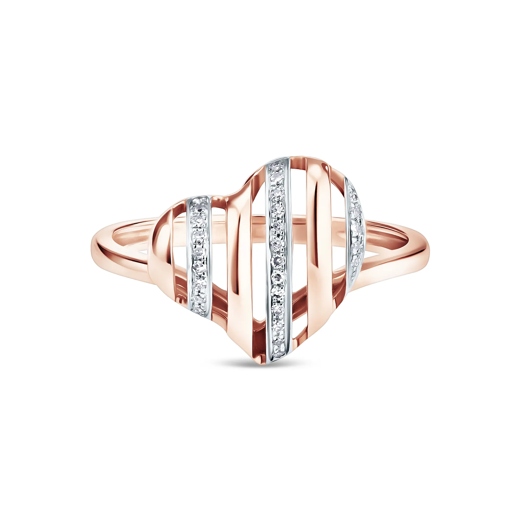 Женское кольцо из золота с бриллиантом