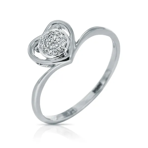 Женское кольцо из золота с бриллиантом