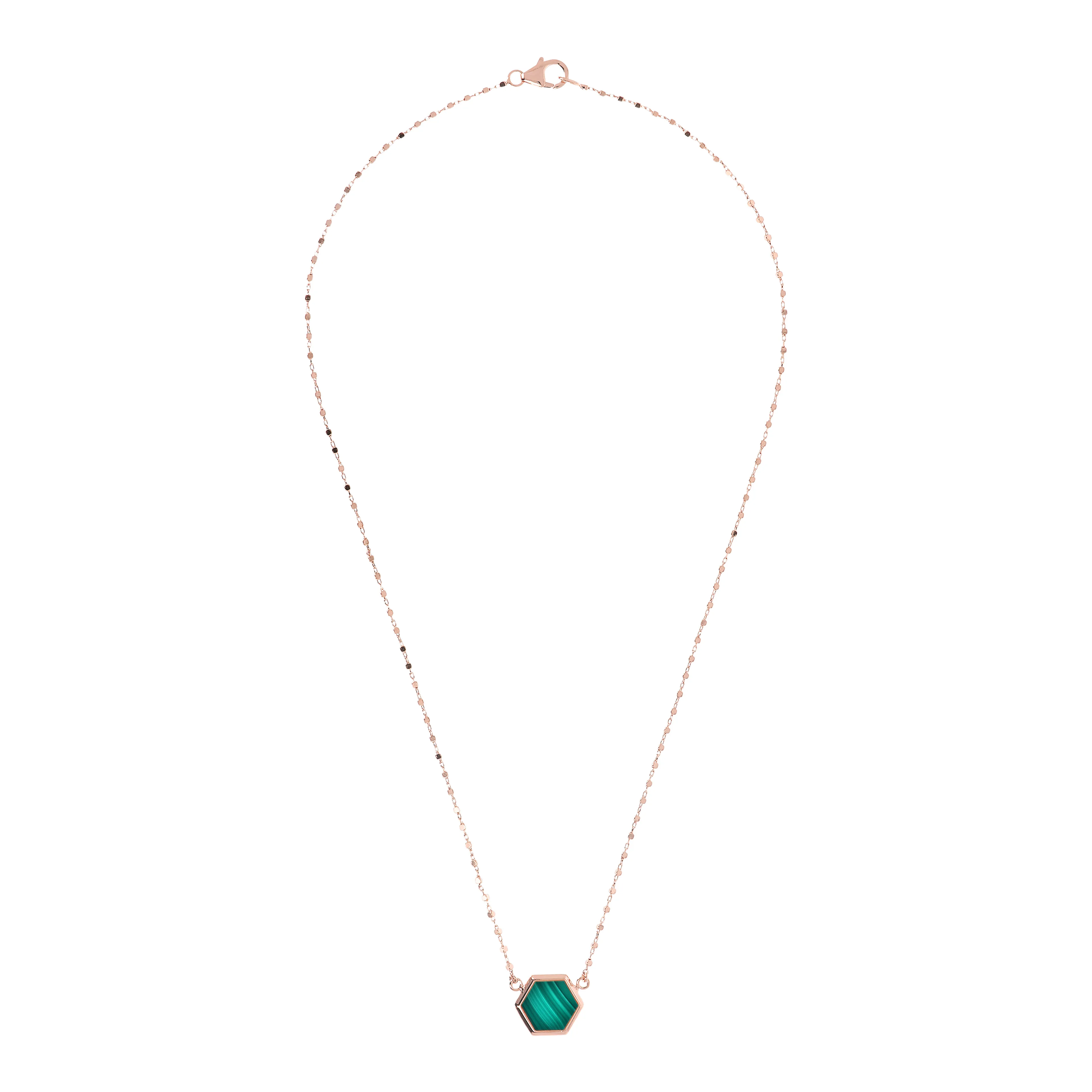 Колье из бронзы Bronzallure Alba малахитом