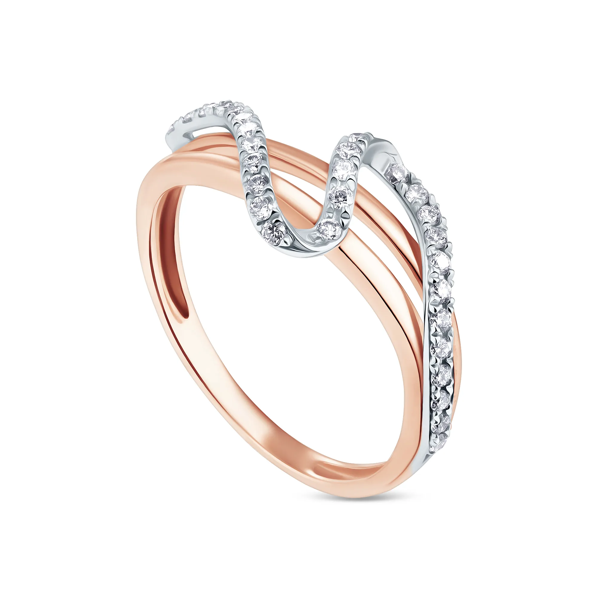 Женское кольцо из золота с бриллиантом