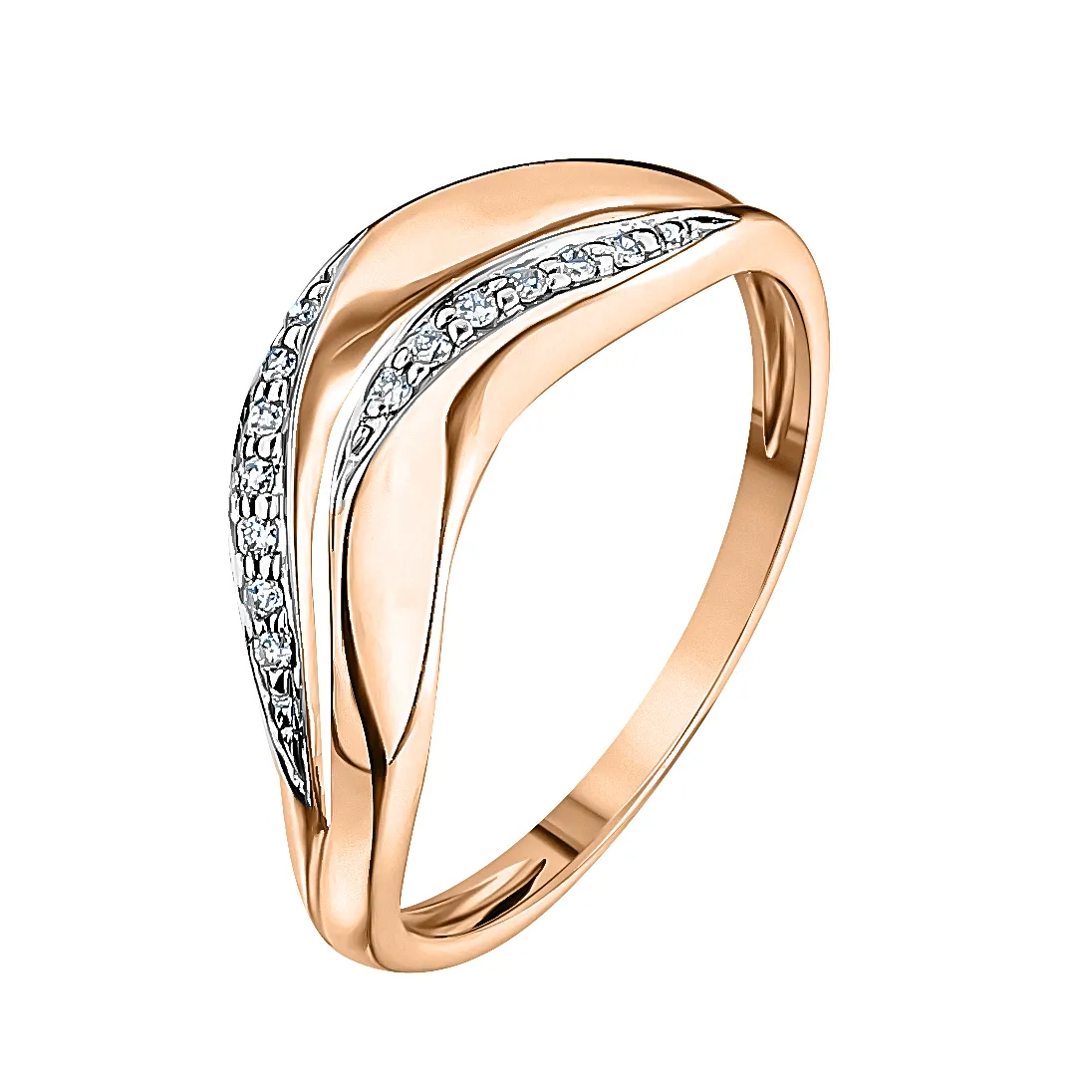 Женское кольцо из золота с бриллиантом