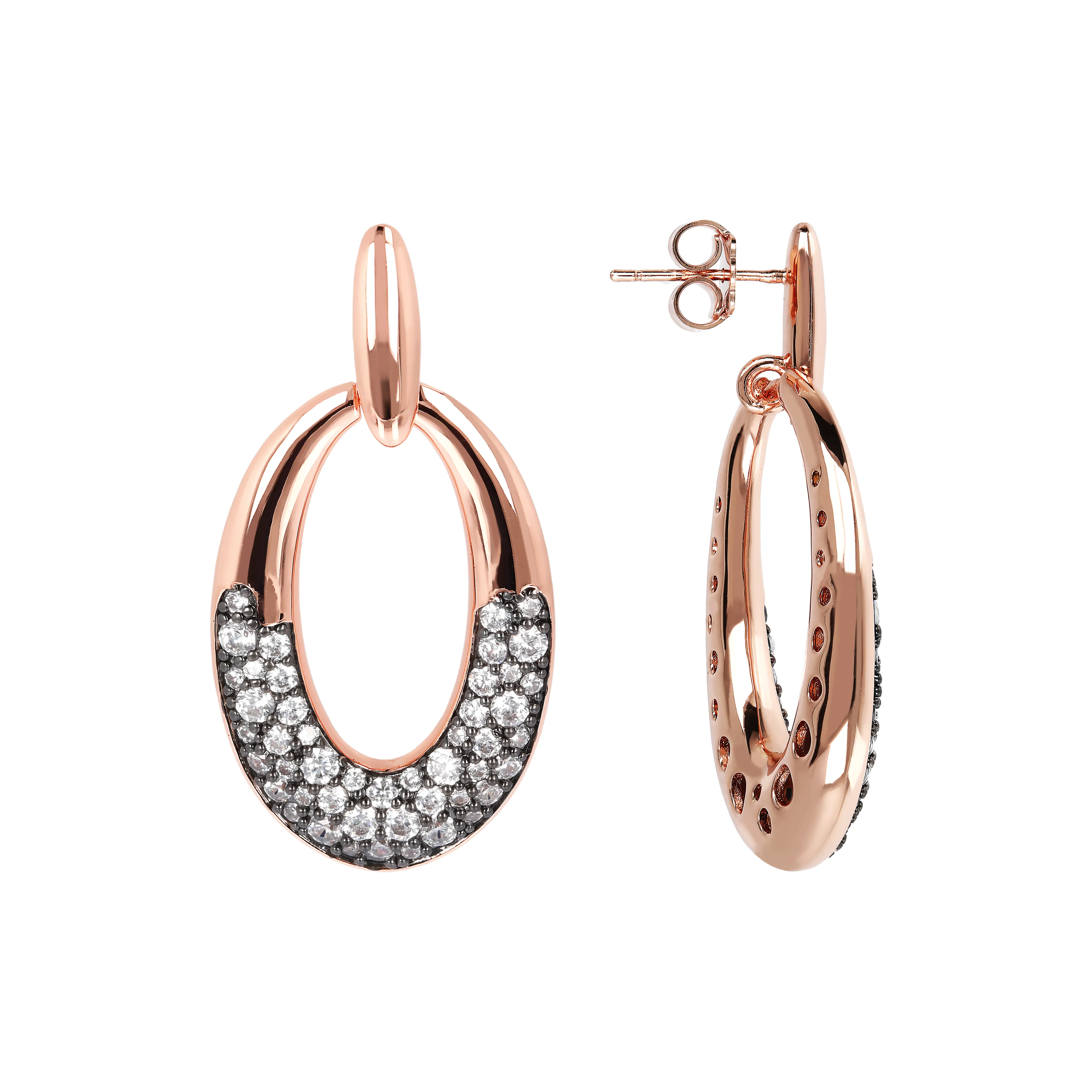 Женские серьги из бронзы Bronzallure Aurora цирконием