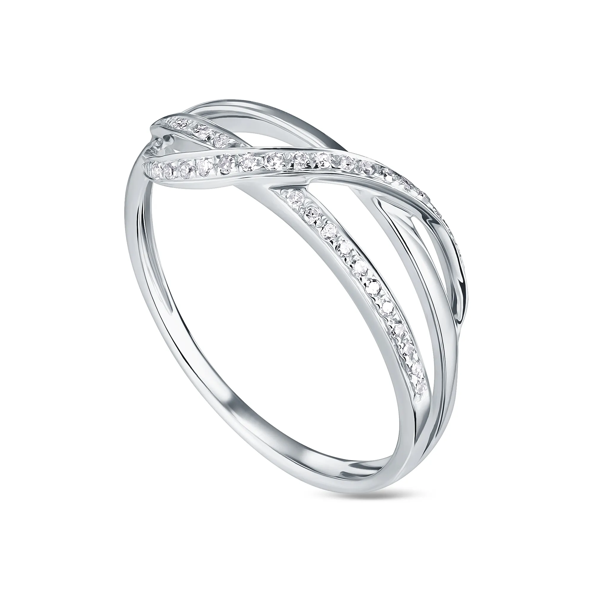 Женское кольцо из золота с бриллиантом