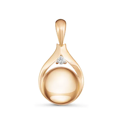 Подвеска из золота с фианитами