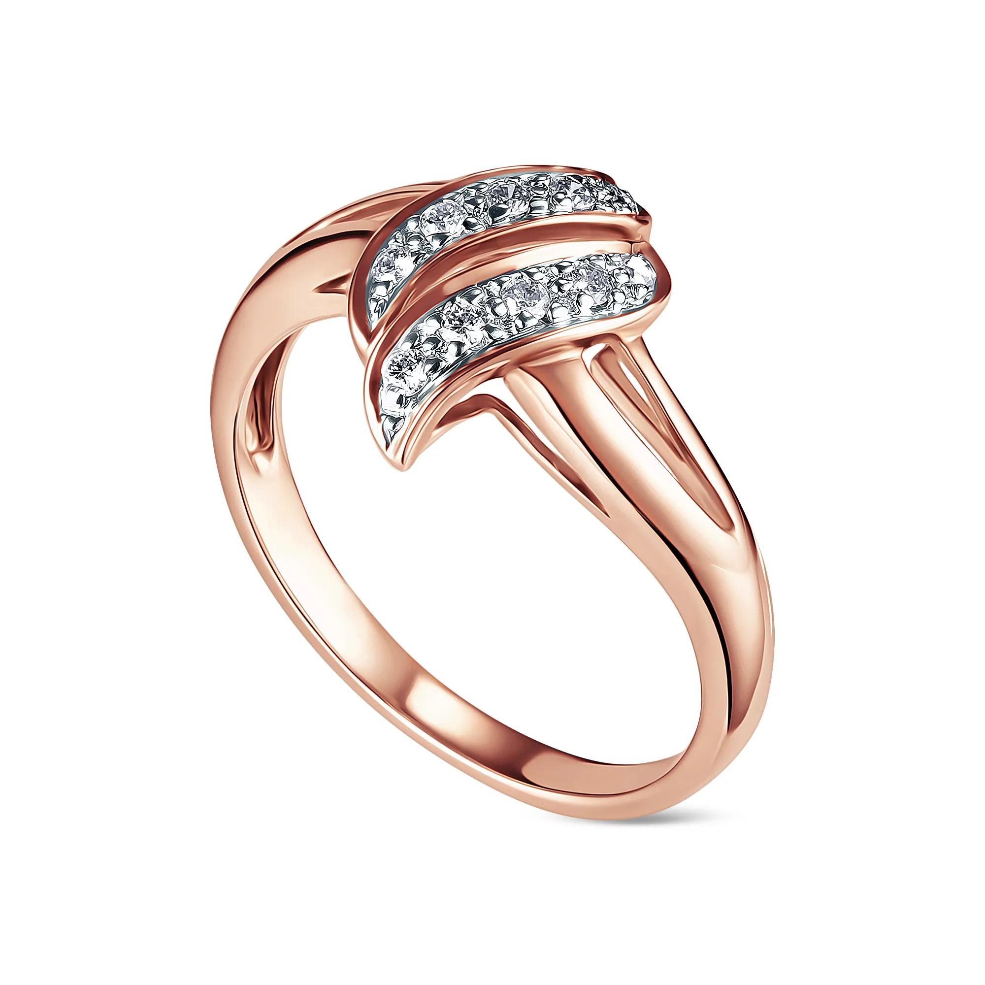 Женское кольцо из золота с бриллиантом