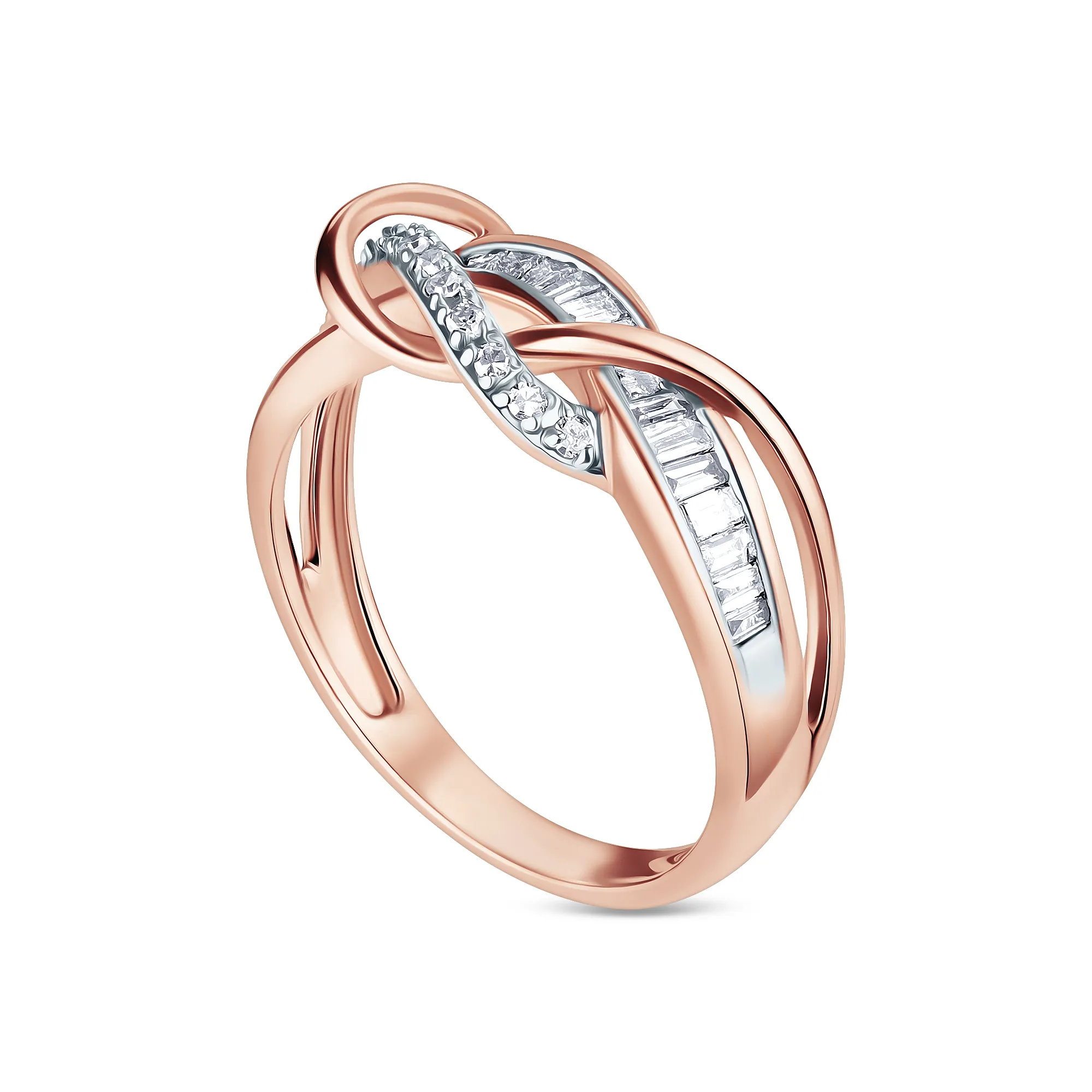 Женское кольцо из золота с бриллиантом