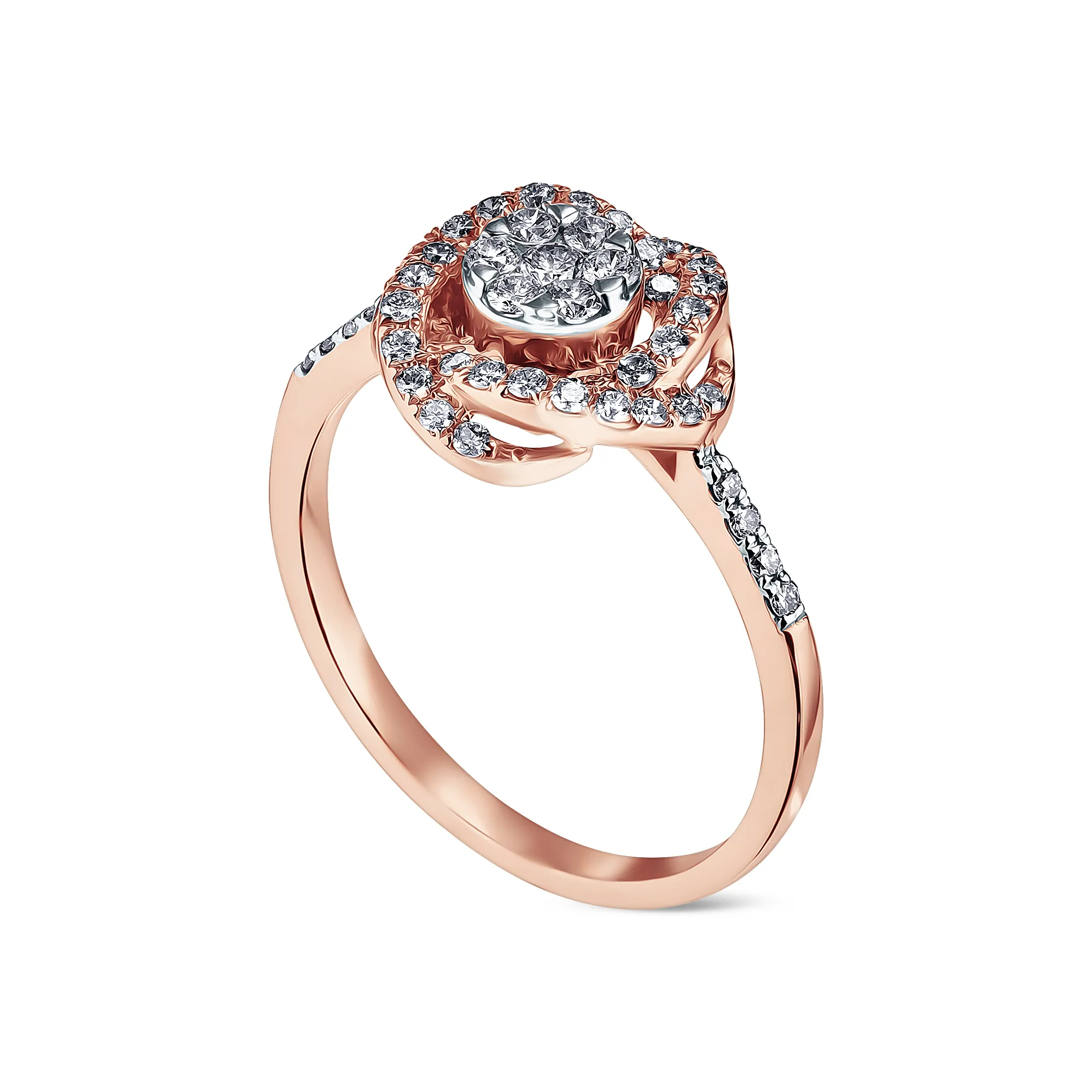 Женское кольцо из золота с бриллиантом