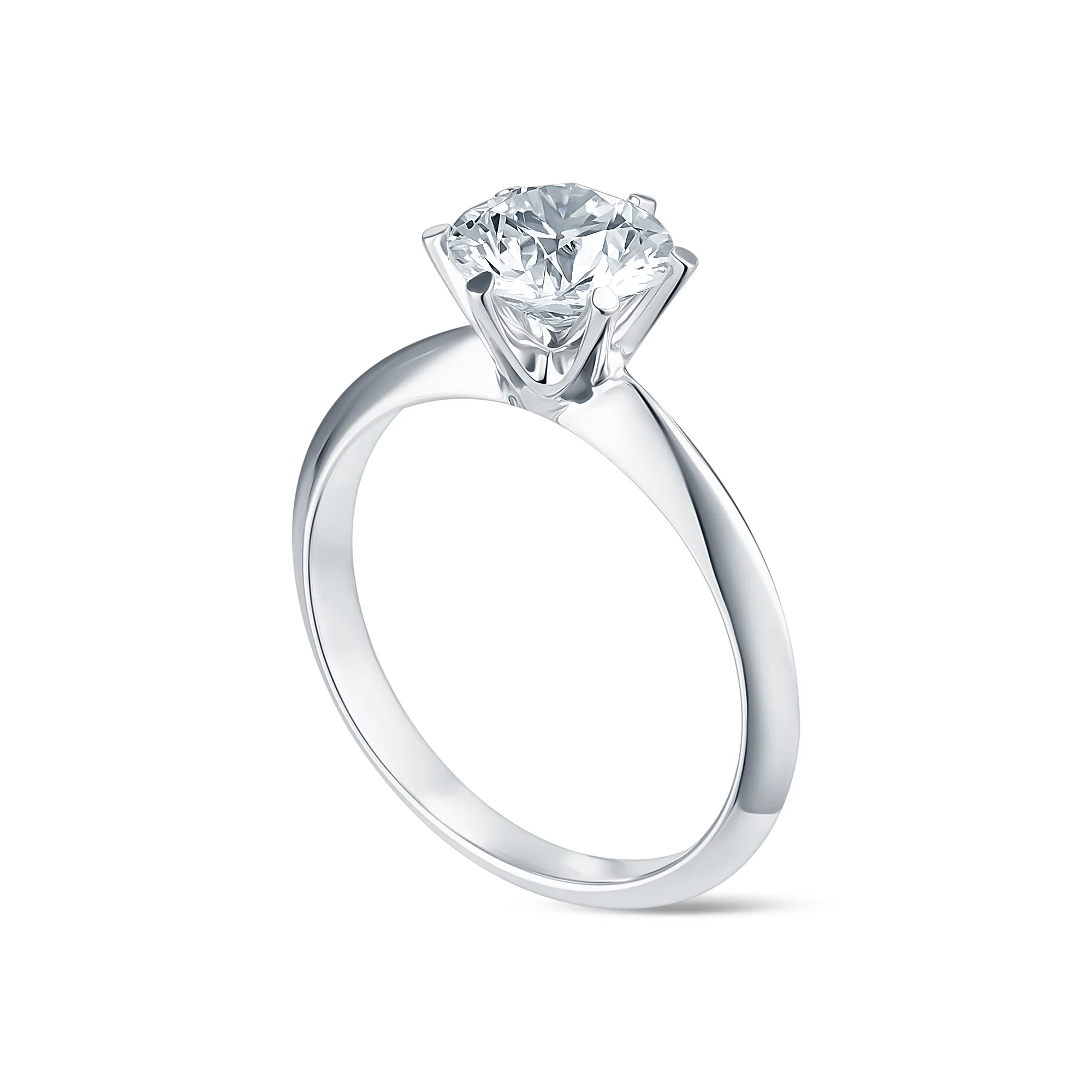 Женское кольцо из золота с бриллиантом