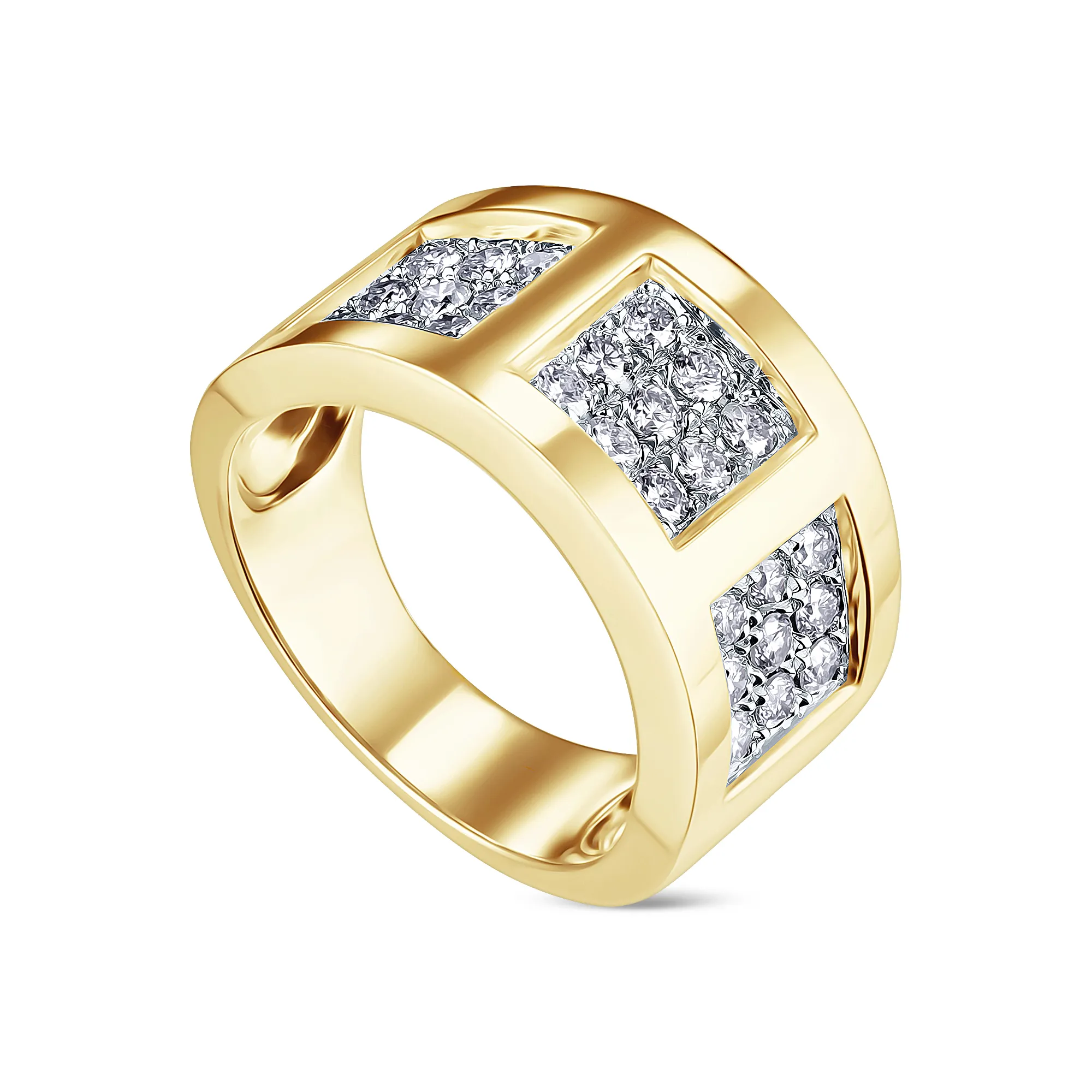 Женское кольцо из золота с бриллиантом