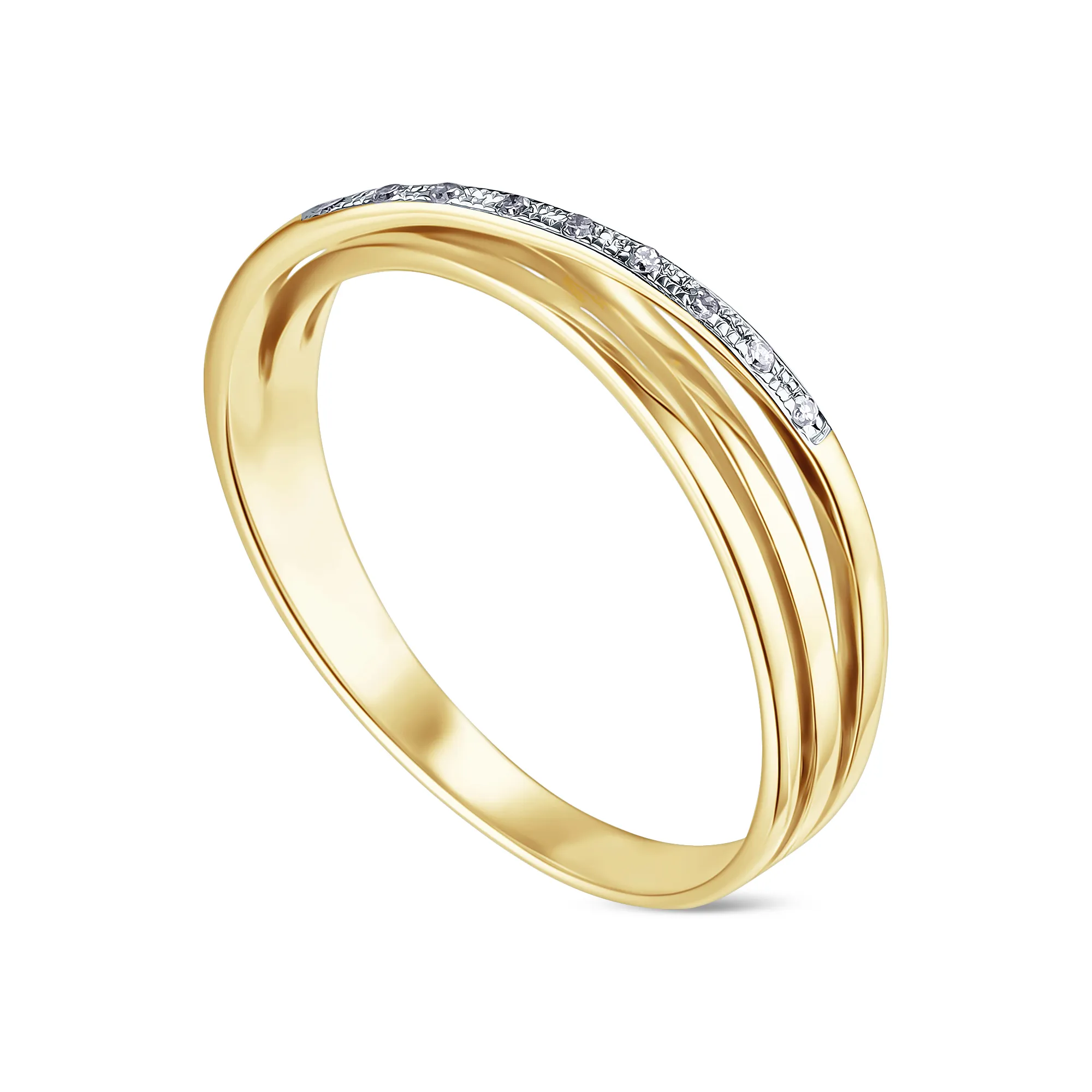 Женское кольцо из золота с бриллиантом