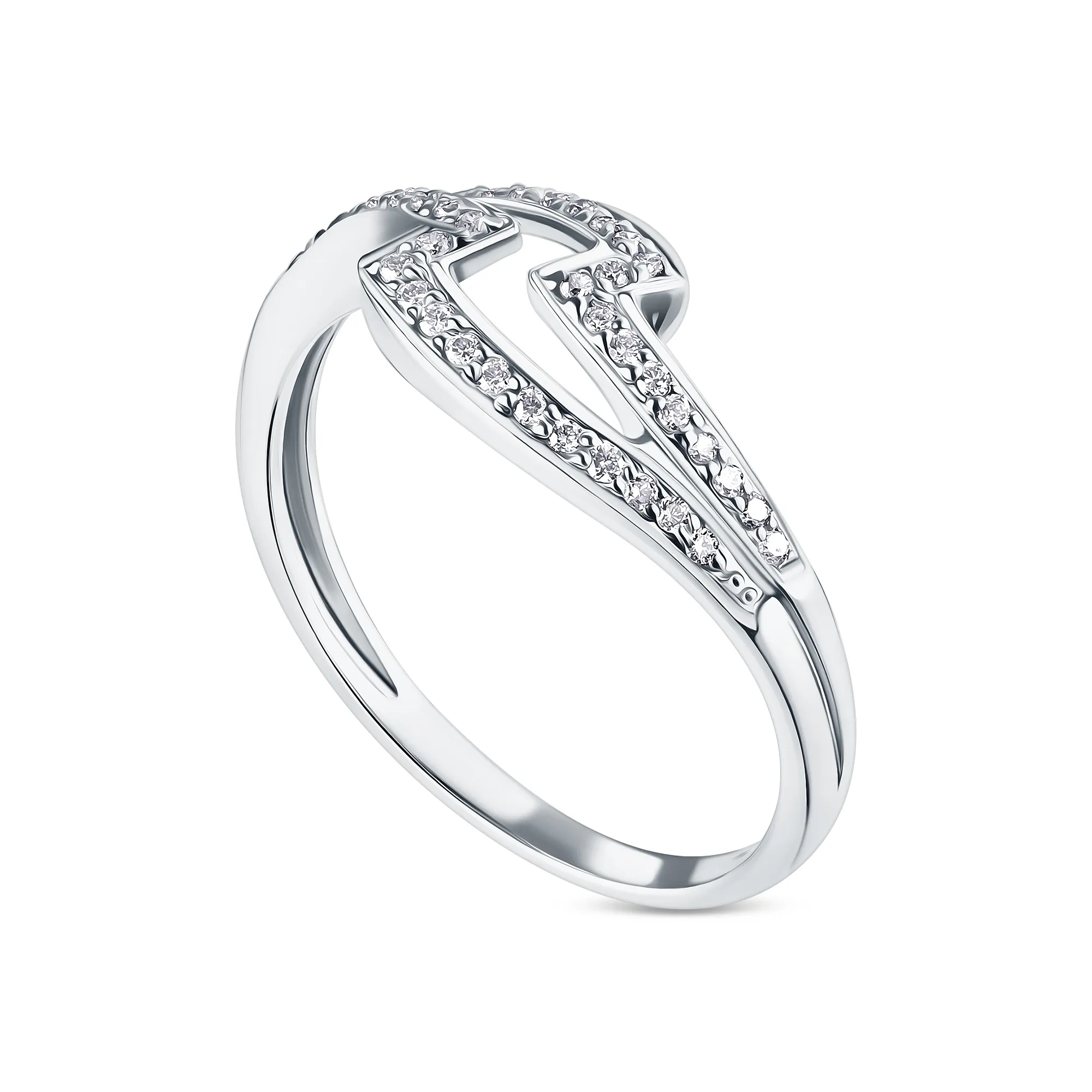 Женское кольцо из золота с бриллиантом