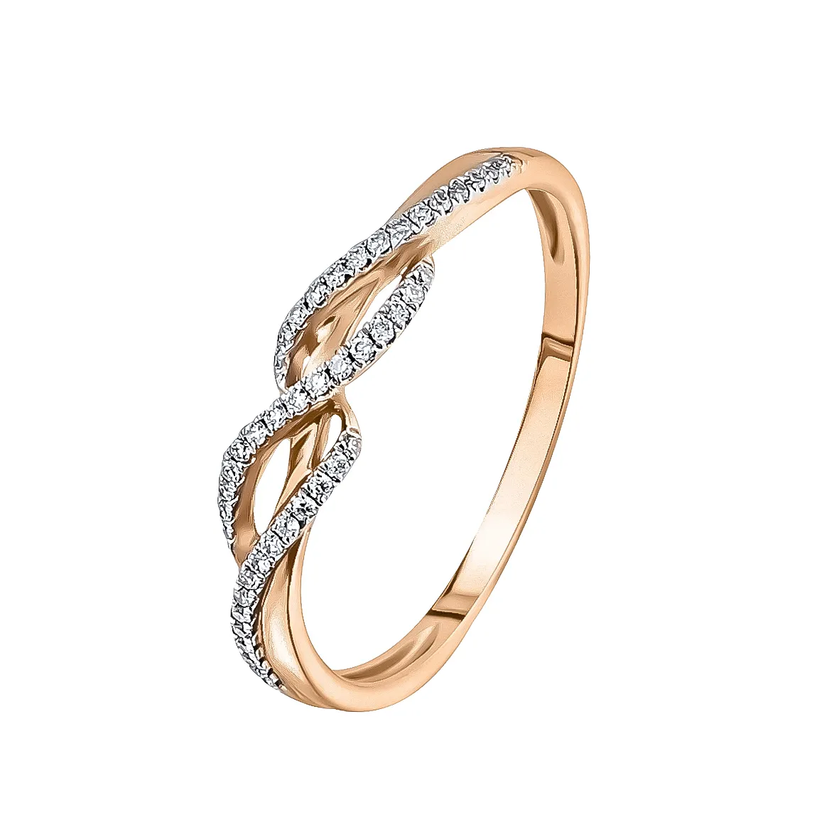 Женское кольцо из золота с бриллиантом