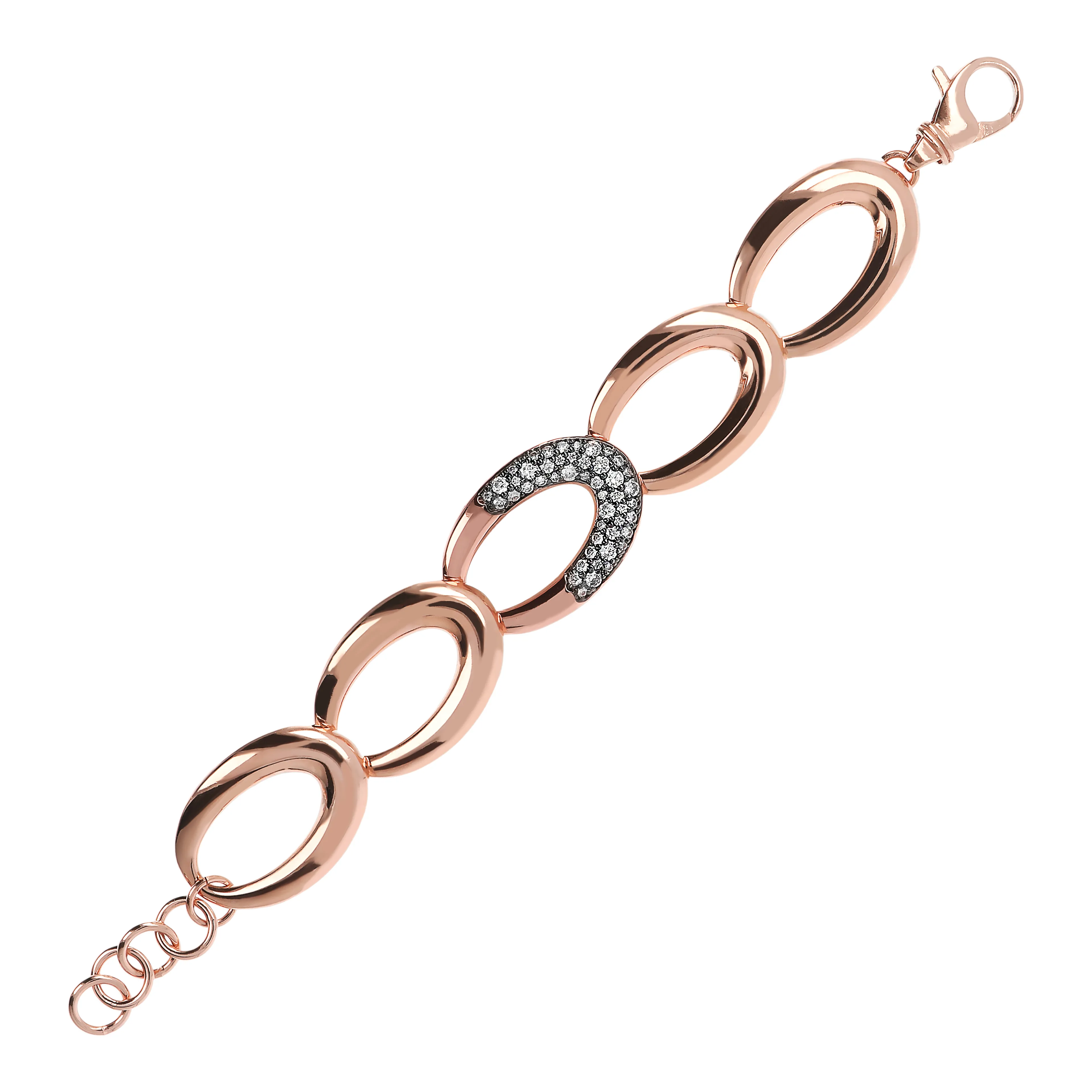 Итальянский браслет из бронзы Bronzallure Aurora с цирконием