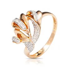 Женское кольцо из золота с бриллиантом по цене от 82 845 ₽