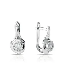 Женские серьги из золота с бриллиантом