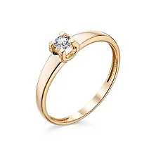 Женское кольцо из золота с бриллиантом по цене от 36 386 ₽
