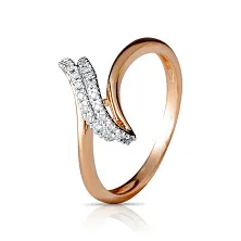Женское кольцо из золота с бриллиантом по цене от 38 100 ₽
