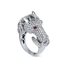 Женское кольцо из золота с бриллиантом и рубином по цене от 756 000 ₽