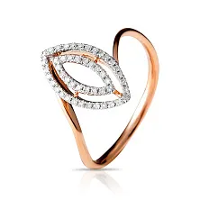 Женское кольцо из золота с бриллиантом по цене от 35 700 ₽