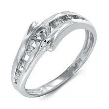 Женское кольцо из золота с бриллиантом по цене от 85 176 ₽
