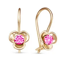 Детские серьги из золота