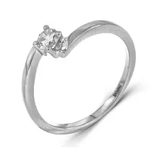 Женское кольцо из золота с бриллиантом по цене от 52 500 ₽
