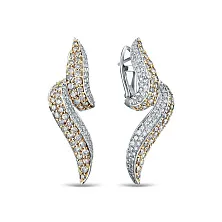 Серьги из золота с бриллиантом