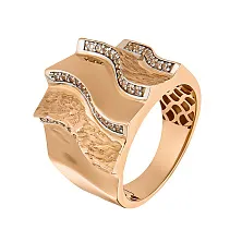 Женское кольцо из золота Tesoro Amore с фианитами по цене от 58 699 ₽