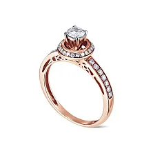 Женское кольцо из золота с бриллиантом по цене от 140 448 ₽