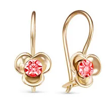 Детские серьги из золота