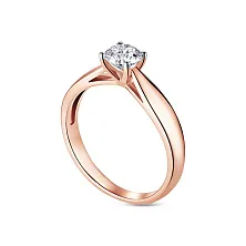 Кольцо из золота с бриллиантом по цене от 254 100 ₽