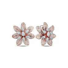 Серьги из золота с бриллиантом