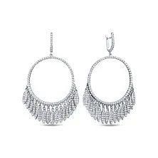 Серьги из золота с бриллиантом