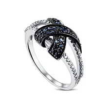 Женское кольцо из золота с бриллиантом и сапфиром по цене от 138 096 ₽