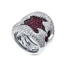 Женское кольцо из золота с бриллиантом и рубином по цене от 646 380 ₽
