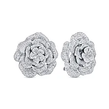 Серьги из золота с бриллиантом