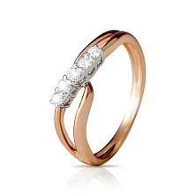 Женское кольцо из золота с бриллиантом по цене от 74 340 ₽