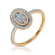 Женское кольцо из золота с бриллиантом по цене от 42 300 ₽
